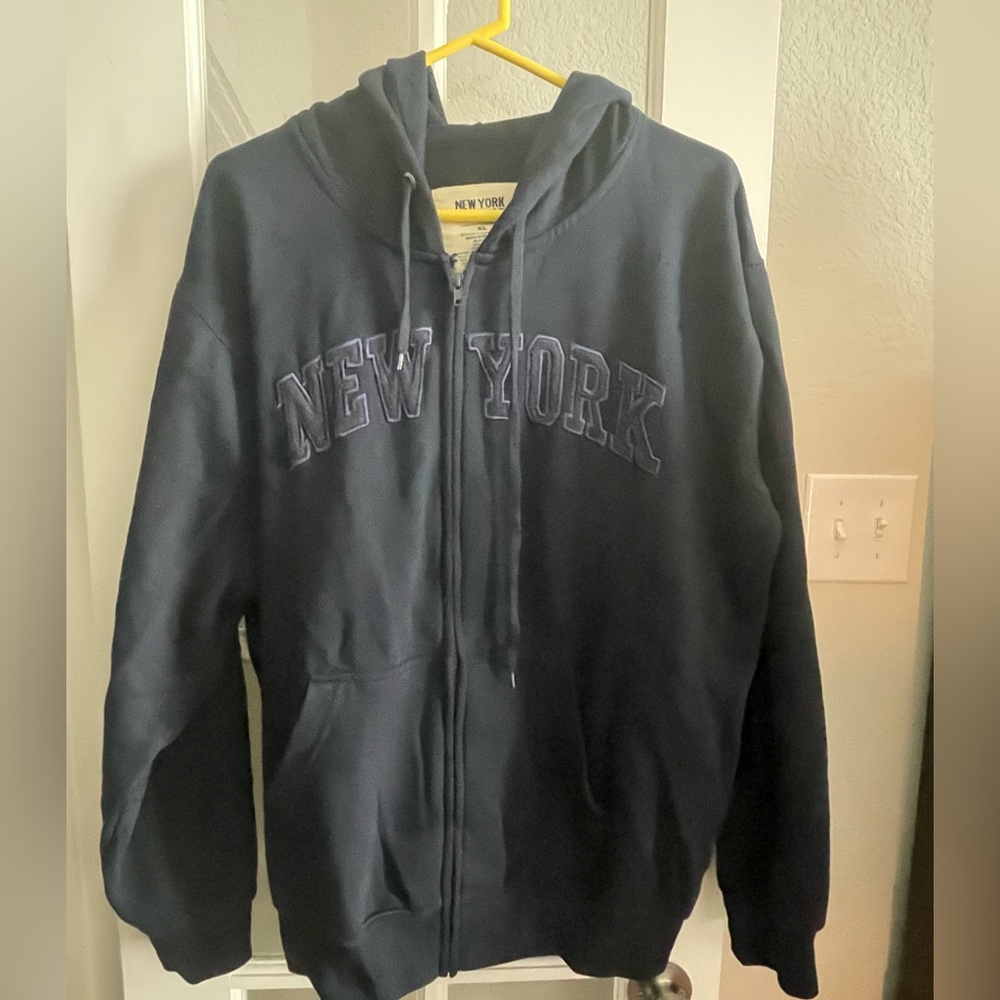 Navy Blue New York Hoodie